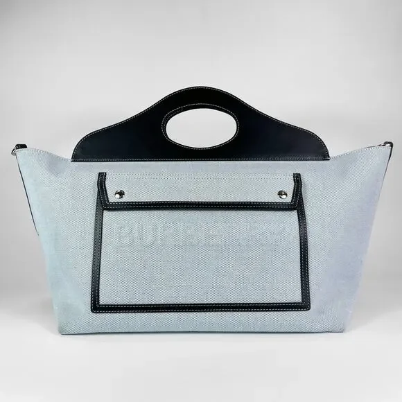 Burberry Canvas Cabas Pocket Tote Bag - Picture 2 of 13